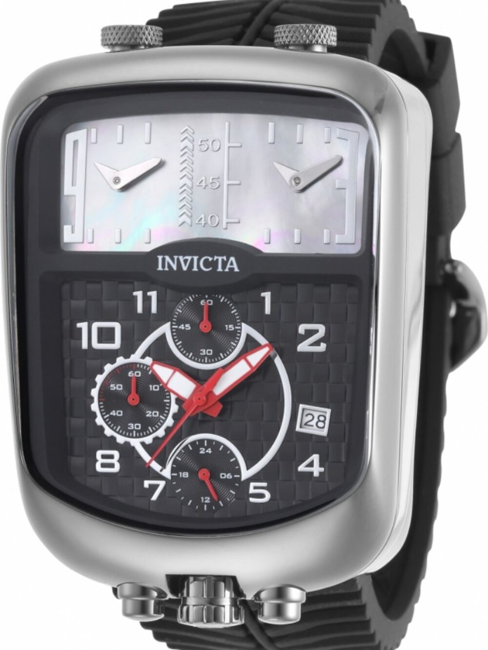 Invicta S1 Rally Dualshift Swiss Ronda Z60 w/ MOP Dial - 42mm. Black (29704)
